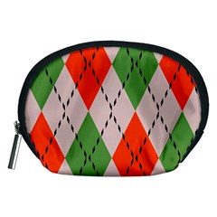 Argyle Pattern Abstract Design Accessory Pouch (medium)