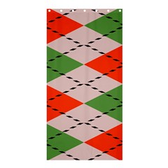 Argyle Pattern Abstract Design Shower Curtain 36  X 72  (stall) by LalyLauraFLM