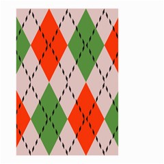 Argyle Pattern Abstract Design Small Garden Flag (two Sides) by LalyLauraFLM