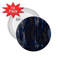 Blue Black Texture 2 25  Button (10 Pack) by LalyLauraFLM