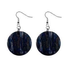 Blue Black Texture 1  Button Earrings by LalyLauraFLM