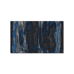 Blue Black Texture Sticker Rectangular (100 Pack)