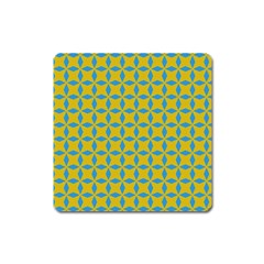 Blue Diamonds Pattern Magnet (square) by LalyLauraFLM