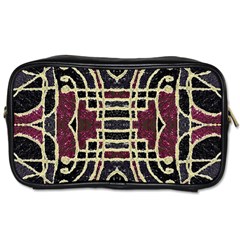 Tribal Style Ornate Grunge Pattern  Travel Toiletry Bag (one Side) by dflcprints