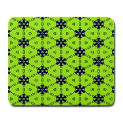 Blue Flowers Pattern Large Mousepad