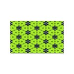 Blue flowers pattern Sticker Rectangular (10 pack) Front