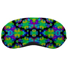 Multicolored Floral Print Geometric Modern Pattern Sleeping Mask by dflcprints