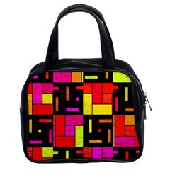 Squares And Rectangles Classic Handbag (two Sides) by LalyLauraFLM