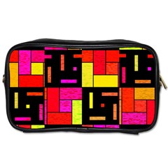 Squares and rectangles Toiletries Bag (Two Sides)