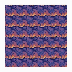 Pink Blue Waves Pattern Glasses Cloth (medium) by LalyLauraFLM