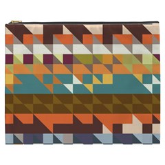 Shapes In Retro Colors Cosmetic Bag (xxxl) by LalyLauraFLM