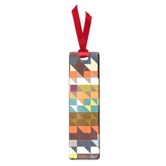 Shapes In Retro Colors Small Book Mark by LalyLauraFLM