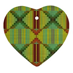 Tribal Shapes Ornament (heart) by LalyLauraFLM