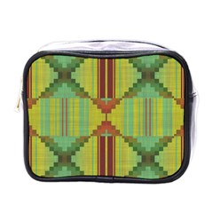 Tribal Shapes Mini Toiletries Bag (one Side) by LalyLauraFLM