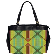 Tribal Shapes Oversize Office Handbag (two Sides)