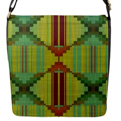 Tribal Shapes Flap Closure Messenger Bag (small) by LalyLauraFLM