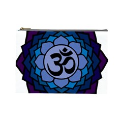 Ohm Lotus 01 Cosmetic Bag (large) by oddzodd