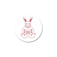 Cute Bunny With Banner Drawing Golf Ball Marker 10 Pack by dflcprints