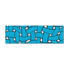 Blue Distorted Weave Sticker Bumper (10 Pack) by LalyLauraFLM