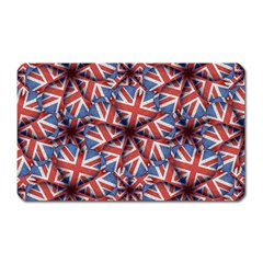 Heart Shaped England Flag Pattern Design Magnet (rectangular) by dflcprints