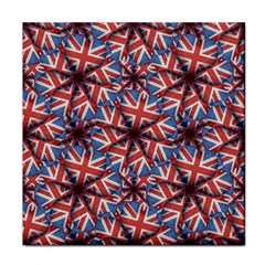 Heart Shaped England Flag Pattern Design Face Towel by dflcprints