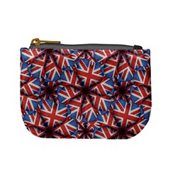 Heart Shaped England Flag Pattern Design Coin Change Purse by dflcprints