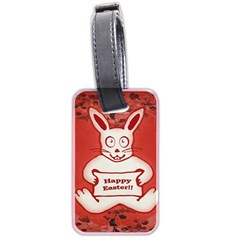 Cute Bunny Happy Easter Drawing Illustration Design Luggage Tag (two Sides) by dflcprints