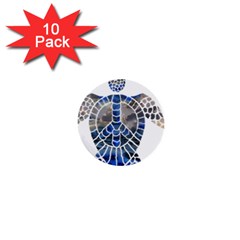 Peace Turtle 1  Mini Button (10 Pack) by oddzodd