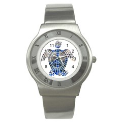 Peace Turtle Stainless Steel Watch (slim) by oddzodd