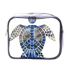 Peace Turtle Mini Travel Toiletry Bag (one Side) by oddzodd