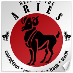 Aries Horoscope Zodiac Sign Birthday Canvas 16  X 16  (unframed) by tematika