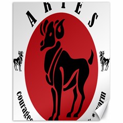 Aries Horoscope Zodiac Sign Birthday Canvas 16  X 20  (unframed)