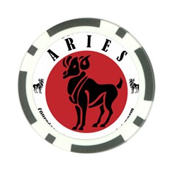 Aries Horoscope Zodiac Sign Birthday Poker Chip (10 Pack)