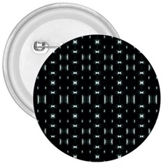 Futuristic Dark Hexagonal Grid Pattern Design 3  Button by dflcprints