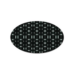 Futuristic Dark Hexagonal Grid Pattern Design Sticker 10 Pack (oval) by dflcprints