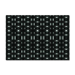 Futuristic Dark Hexagonal Grid Pattern Design A4 Sticker 100 Pack by dflcprints