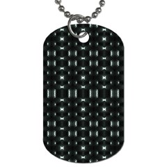 Futuristic Dark Hexagonal Grid Pattern Design Dog Tag (two-sided)  by dflcprints