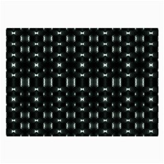 Futuristic Dark Hexagonal Grid Pattern Design Glasses Cloth (large) by dflcprints