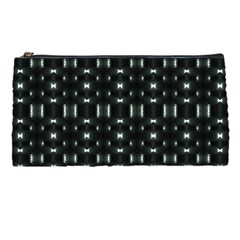 Futuristic Dark Hexagonal Grid Pattern Design Pencil Case by dflcprints