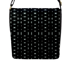 Futuristic Dark Hexagonal Grid Pattern Design Flap Closure Messenger Bag (large) by dflcprints