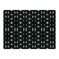 Futuristic Dark Hexagonal Grid Pattern Design Double Sided Flano Blanket (mini) by dflcprints