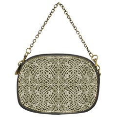 Silver Intricate Arabesque Pattern Chain Purse (one Side) by dflcprints