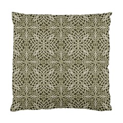 Silver Intricate Arabesque Pattern Cushion Case (two Sided)  by dflcprints