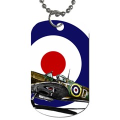 Spitfire And Roundel Dog Tag (two-sided)  by TheManCave