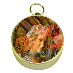Autumn Gold Compass by icarusismartdesigns