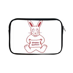 Cute Bunny Happy Easter Drawing I Apple Ipad Mini Zippered Sleeve by dflcprints