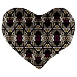 Abstract Geometric Modern Seamless Pattern 19  Premium Heart Shape Cushion Front