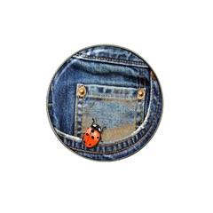 Blue Jean Lady Bug Golf Ball Marker 4 Pack (for Hat Clip)