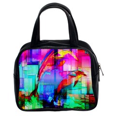 Tim Henderson Dolphins Classic Handbag (two Sides) by TheWowFactor