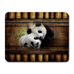 Panda Love Small Mouse Pad (rectangle)